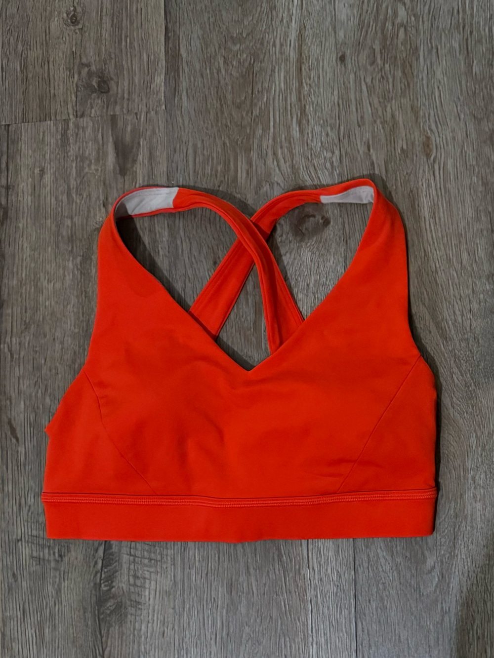 Lululemon Brand New Orange Cross-Back Sports Bra